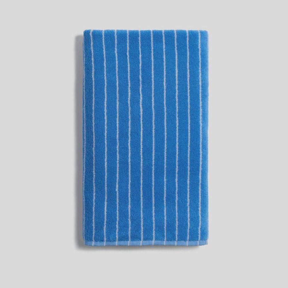 Bath Towel Plush Stripe Towel Yacht & White - Parachute